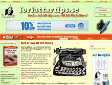 Tablet Screenshot of forfattartips.se